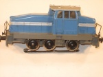 Kleine blaue Diesellok, analog