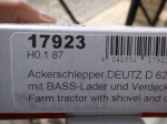 Ackerschlepper Deutz mit Bass-Lader und Verdeck