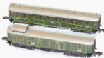 2 x Reichsbahn Personenwagen
