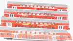 Doppelstockwagen, 4 x, mit Steuerwagen