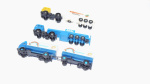 2 x Tankzüge, 1 x Lkwzug