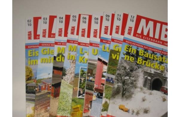 MIBA, 9 Hefte aus dem Jahr 2010