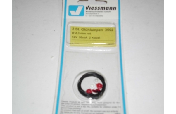 Viessmann, 2 St. Glühlampen, rot