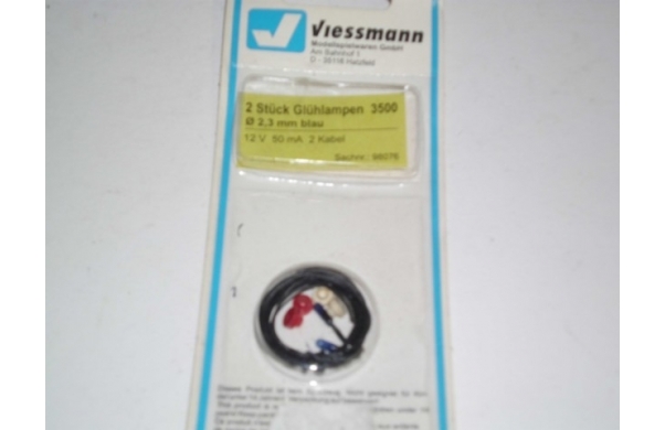 Viessmann, Glühlampen, 2 Stück, blau