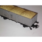 Märklin, grauer Hochboardwagen mit Ladung