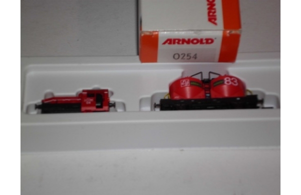 Arnold, WLE-Zug, Köf mit zwei Wagen