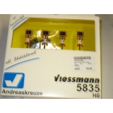 Viessmann, 4 Andreaskreuze mit Elektronik