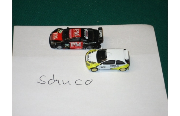 Schuco, 2 Rallyfahrzeuge, u.a. Opel Astra,