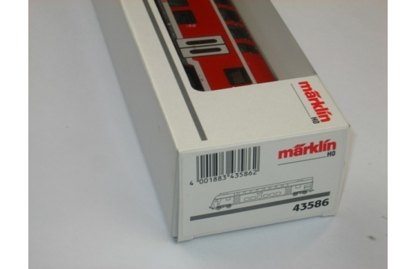 Märklin, Doppelstocksteuerwagen rot