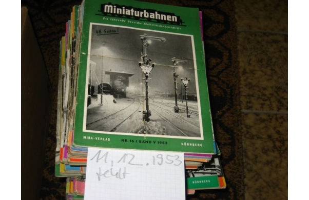 Miba, 1953, Heft 11 + 12 fehlt