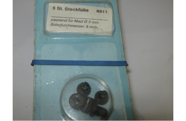 5 x Steckfüß 3/6mm