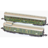 2 x Reichsbahn Personenwagen