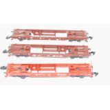 3 x Flachwagen