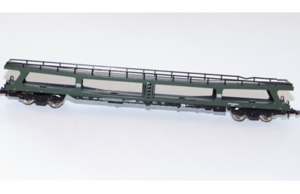Doppelstockautotransporter grün